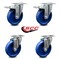 Service Caster 5 Inch Solid Polyurethane Wheel Swivel Top Plate Caster Total Lock Brakes, 2PK SCC-TTL20S514-SPUS-2-S-2 - alternate 3